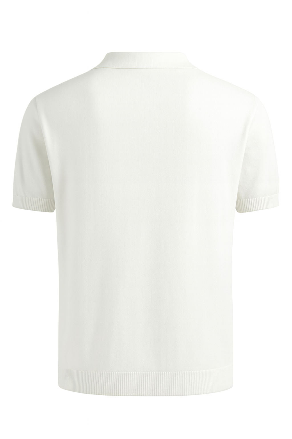 Axton Ice Silk Knit Polo – White Edition
