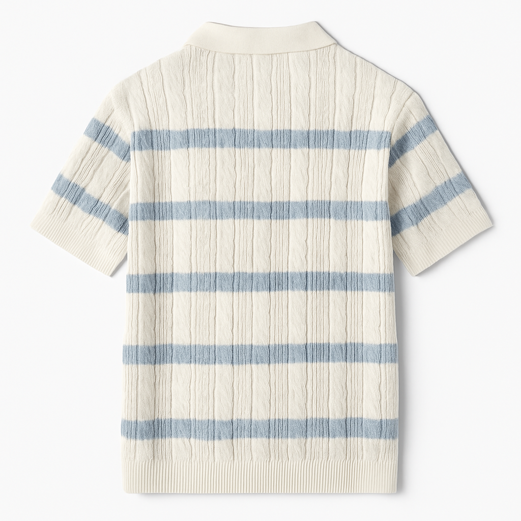 Axton Retro Stripe Tee — White Edition