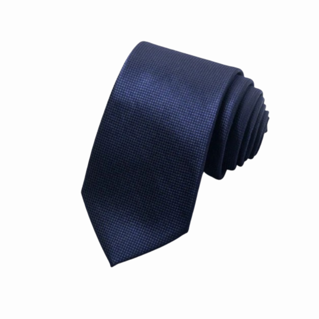 Axton London – Midnight Navy Textured Silk Tie Set | Luxury Men’s Accessories