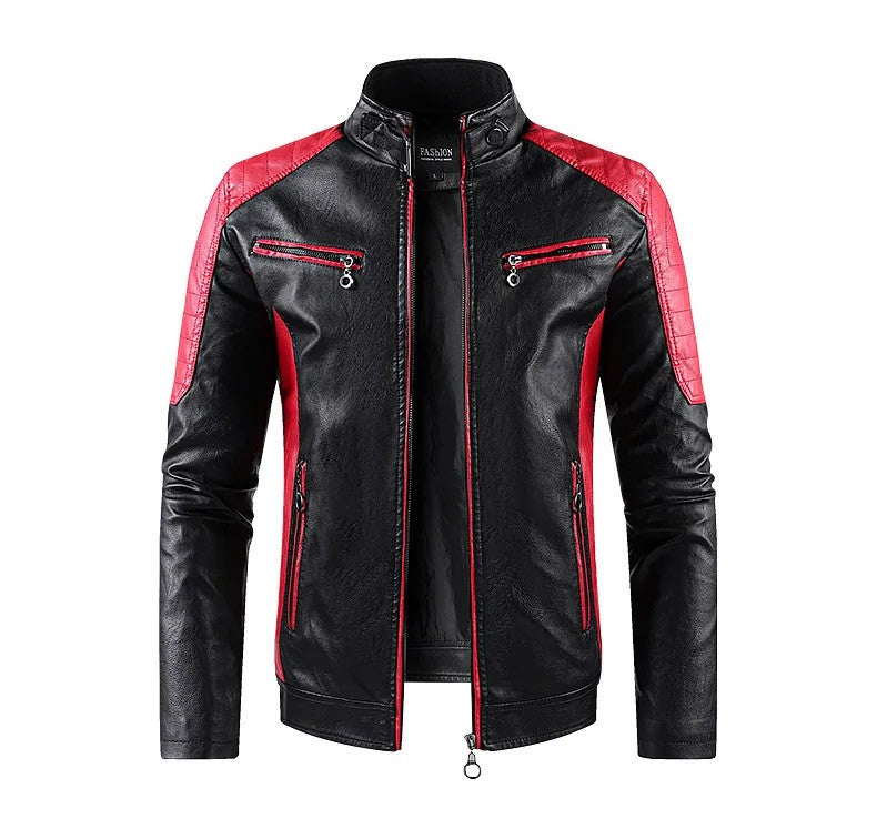 Axton Heritage Biker Jacket – Crimson Black