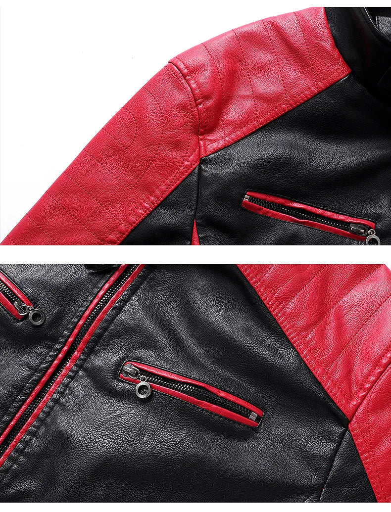 Axton Heritage Biker Jacket – Crimson Black