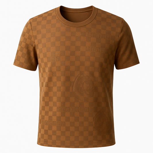 Axton Jacquard Tee — Khaki Edition