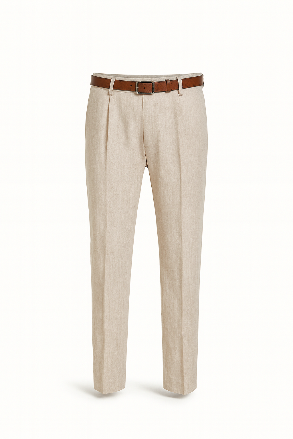 Axton London – Mayfair Beige Linen Trousers | Timeless Smart-Casual Elegance