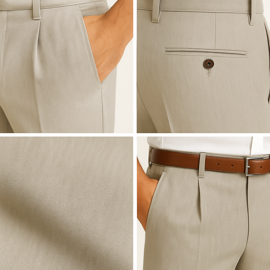 Axton London – Mayfair Gray Linen Trousers | Timeless Smart-Casual Elegance