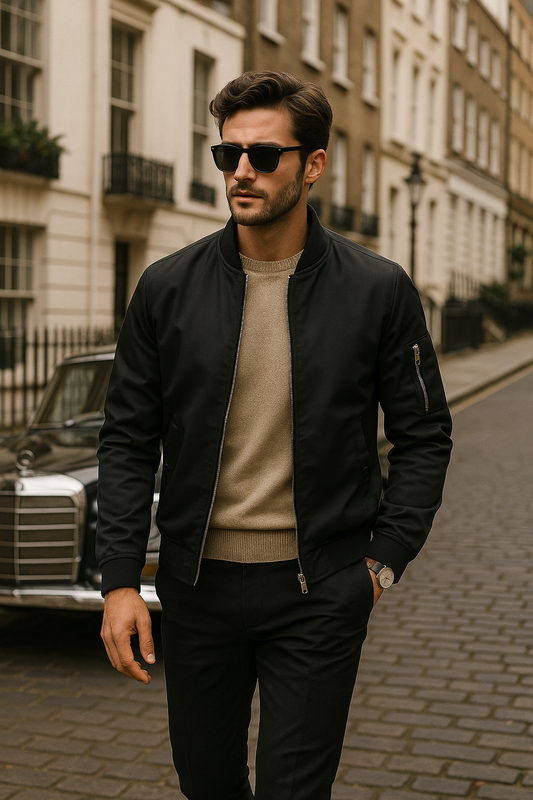 Heritage Bomber Jacket – Midnight Black | Limited Release