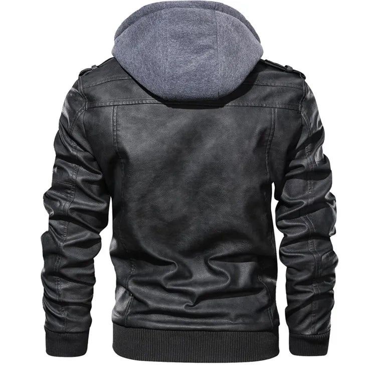 Axton Moto Leather Jacket – Night Black Edition