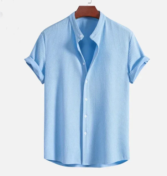 Camden Striped Polo – Royal Blue | Axton London